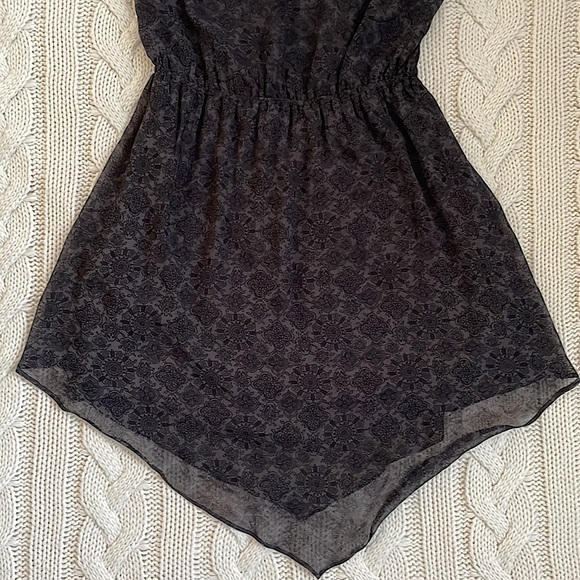 🌼2 for $20🌼 American Eagle Black Floral Pattern Flowy Dress - Picture 2 of 9